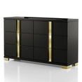 thumbnail image 4 of Furniture of America Chora Adult Modern 6-Drawer Dresser, Black and Gold, 4 of 8
