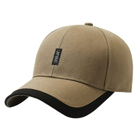 HJYCHN Men's Embroidered Baseball Cap for Outdoor Sun and Casual Style Khaki One Size
