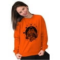 thumbnail image 4 of Cosmos Astronaut Space Stylish Unisex Plus Fleece Graphic Sweatshirt Brisco Brands 2X, 4 of 5