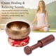 thumbnail image 2 of Conjunto de Cuenco Tibetano para Meditación con Diseño Escamado, Incluye Cuenco de Metal de 8.5cm, Baqueta de Madera Negra de 12.5cm y Cojín Rojo de 8cm, Ideal para Yoga y Relajación., 2 of 6