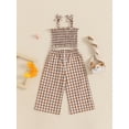 thumbnail image 4 of BemeyourBBs Baby Girl 2Pcs Summer Outfits Plaid Print Cami Tops + Pants Set, 4 of 9