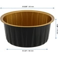 thumbnail image 2 of 100 Pack 4oz Aluminum Foil Cups with Lids, 125ml Disposable Pie Tins, Round Cupcake Baking Cup for Home, Party, Wedding, Christmas, 2 of 5