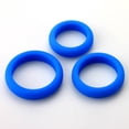 thumbnail image 4 of LeLuv Flat Inside Cock Ring | 36mm/41mm/45mm Blue (3 Pack), 4 of 5