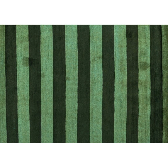 Ahgly Company Indoor Rectangle Oriental Turquoise Blue Modern Area Rugs, 6' x 9'