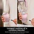 thumbnail image 2 of Ninja Blast Max, Portable Blender + Twist & Go, Personal Blender, Ninja Blender, Smoothie, Blend, Ice Crush, 3 Programs, Cordless, 22 oz removable Vessel, Dishwasher Safe, Leakproof, Pink, BC251PK, 2 of 5