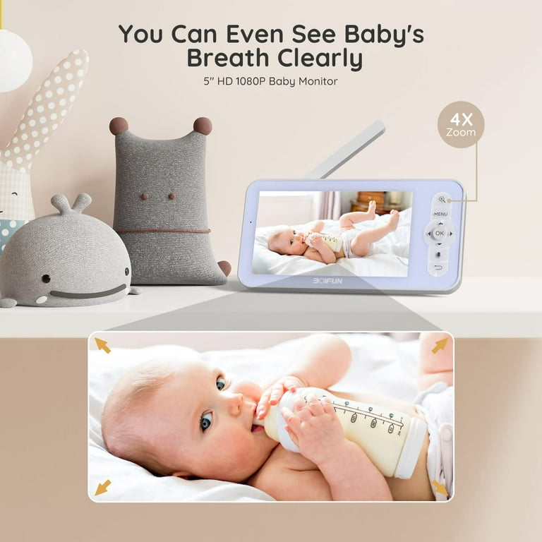 Babyphone Boifun avec caméra sans fil et 3,2 pouces LCD VOX surveillance de  la t