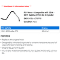 thumbnail image 2 of PCV Hose - Compatible with 2014 - 2019 Cadillac CTS 2.0L 4-Cylinder 2015 2016 2017 2018, 2 of 2