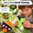thumbnail image 2 of Microscope for Kids Adults Pocket Microscope, 2" Handheld Microscope Toys for Indoor Outdoor Educational Boys Girls with LED Lights TF Card, Green, 2 of 7