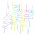 thumbnail image 2 of Plastic Crazy Loop Straws, Assorted, 4ct (Pack of 10), 2 of 2