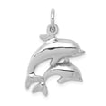thumbnail image 1 of FB Jewels 14k White Gold Dolphin Charm, 1 of 1