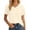 Beige, variant on T Shirts for Women 2026 Summer Short Sleeve V Neck Casual Loose Plain Tshirts Work Blouse Basic Tees with Chest Pocket