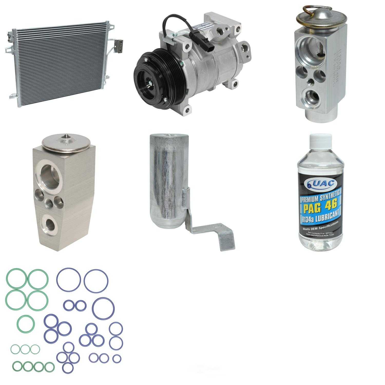 A/C Compressor and Component Kit -- Compressor-Condenser Replacement Kit Fits select: 2009-2010 VOLKSWAGEN ROUTAN SE