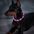 thumbnail image 4 of USB Rechargeable LED Light Up Dog Collars - Glowing Pet Safety Collar Silicone Cuttable Light Up Dog Collar Lights, Safety and Cool Neon Dog Collar for Dog Running and Walking at Night (Pink), 4 of 6