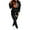 Black, variant on Female Womens Pant Suits Dressy Casual Petite Tracksuit Cotton 2 Piece Outfits Workout Sets Tracksuit Long Sleeve Hooded Jogger Pant Matching Set Womens Outfits Business Outfits for Women