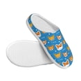 thumbnail image 3 of KLL Corgi Dog Face Pattern Adult Unisex Cozy Slippers,Fuzzy Slip-on Slippers TPR Sole Slippers Comfort Plush Home Footwear for Indoor & Outdoor-39/40, 3 of 7