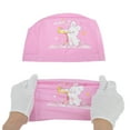 thumbnail image 5 of Unique Bargains 1 Pc Knitted PU Cartoon Binoculars Swim Cap Pink, 5 of 6