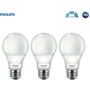 Philips LED A19 SceneSwitch Daylight 3-Setting Light Bulb: Bright/Medium/Low (60-Watt Equivalent) E26 Base, 3-Pack