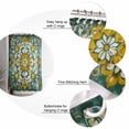 thumbnail image 3 of Abstract Colorful Flower Shower Curtain, 72" x 72", Vintage Boho Floral Waterproof Bathroom Curtain Washable Shower Curtain Set with 12 Hooks, 3 of 6
