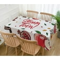 thumbnail image 3 of Shana Tova Tablecloth Rosh Hashanah Jewish New Year Holiday Party Decor High Holy Day Decorations Kitchen Dinning Room Home Table Cover, 3 of 5