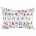 thumbnail image 7 of Outdoor Pillow Covers Throws Watercolor Bird Colorful Floral,Waterproof Pillow Cases Pack of 2 Pastoral Gradient Flowers on White,Durable Cushion Cover Pillowcase for Patio Balcony Couch Garden, 7 of 7