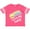 Football Pink and White, variant on I Love My Daddy Boys Girls Star Rainbow Boys or Girls Toddler T-Shirt