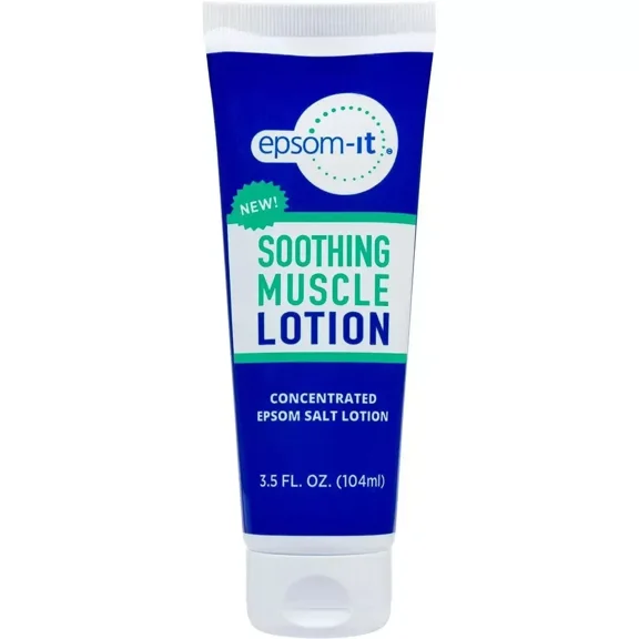 Epsom-It Soothing Muscle Epsom Salt Lotion Tube, 3.5 Oz, 3 Pack