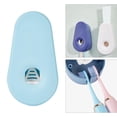 thumbnail image 2 of Dispensador de pasta de dientes manos libres para baño familiar, kit de accesorios para el baño. Cielo azul, 2 of 9
