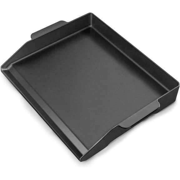 17" x 13" Cast Iron Griddle, Universal Stove Top Griddle Gas Grill Griddle Insert for Charbroil Nexgrill Parts Charcoal Cooking Plate Outdoor Camping Tailgating Teppanyaki BBQ Accessory