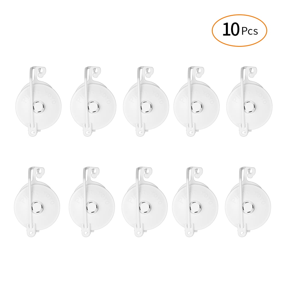 10pcs/set Plant Yoyo with Stopper Retractable Hook with 5ft Transparent Rope 
