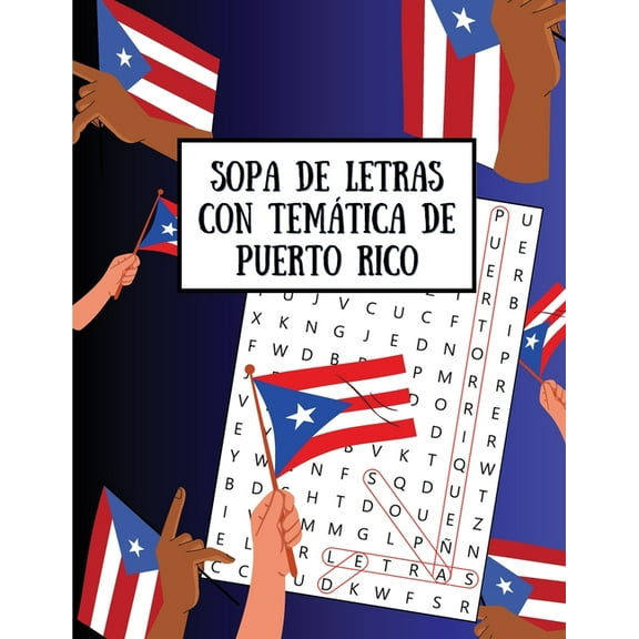 Sopa de Letras con TemÃ¡tica de Puerto Rico, (Paperback)