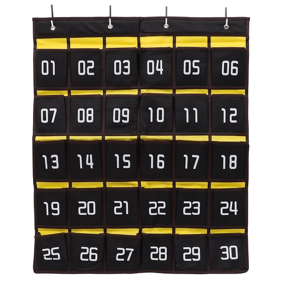 Numbered Phone Organizer Classroom Pocket School Supply for Office Classroom Sundries Holder