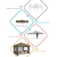 thumbnail image 3 of WildBreak Pop-up Canopy Tent, 10 x 10 feet, with 3 Sidewalls, Khaki, 3 of 6