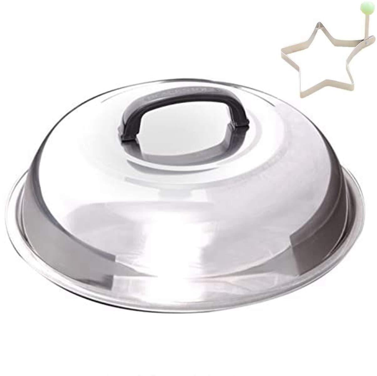 Bellemain Griddle Accessories Cheese Melting Dome Round Basting Cover Stainless 