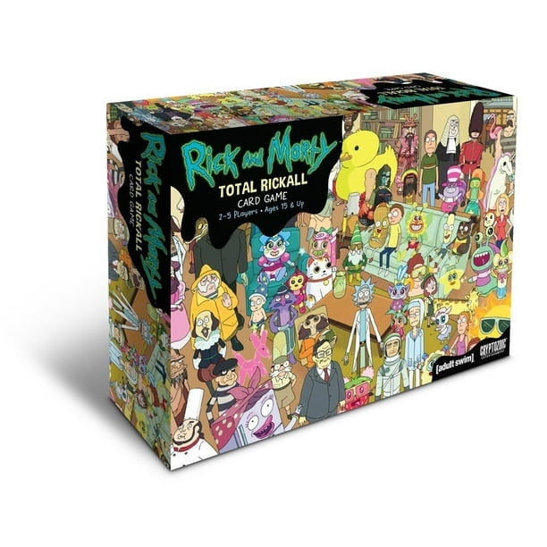 Juego de cartas Sincero Rick y Morty total rickall 90 tarjetas 25 jugadores