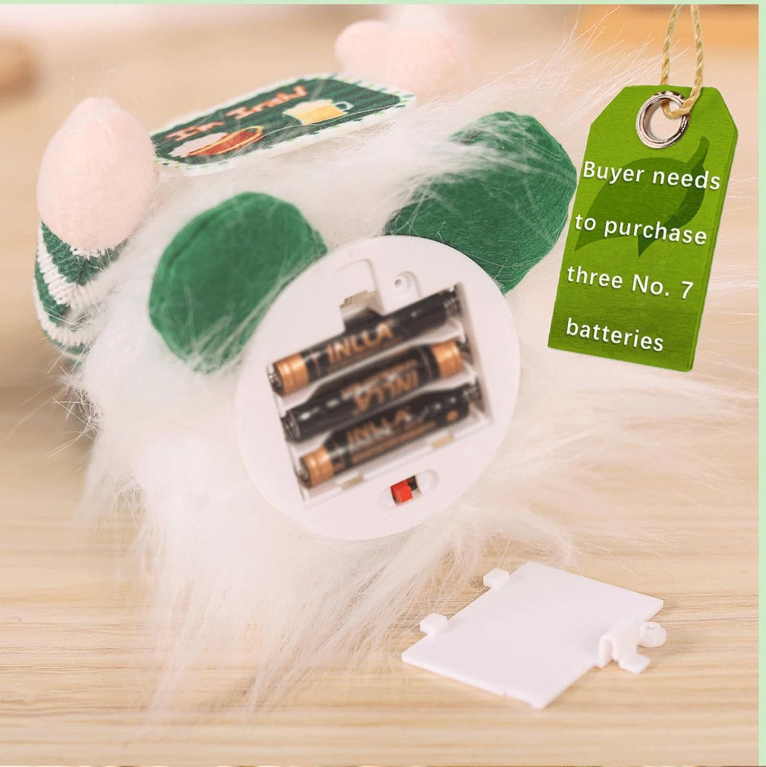 St Patricks Day Gnomes Plush with Light, 11inch St. Patrick's Day Irish Elf Tomte Gnome Decoration Ornaments Table Indoor Home Decor 2 Pack
