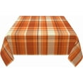 thumbnail image 3 of Fall Square Tablecloth 52x52 Inch Autumn Orange Checkered Table Cloth Square Fall Buffalo Plaid Table Cover Holiday Tablecloth for Kitchen Dinning Parties Picnic Tabletop Decor, 3 of 6