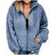 thumbnail image 2 of Puntoco moda mujer abrigo de imitación cálido chaqueta invierno cremallera sólido manga larga prendas de vestir exteriores Puntoco Puntoco-2019, 2 of 4