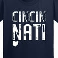 thumbnail image 4 of Inktastic Cincinnati, Ohio Distressed Font Youth T-Shirt, 4 of 5