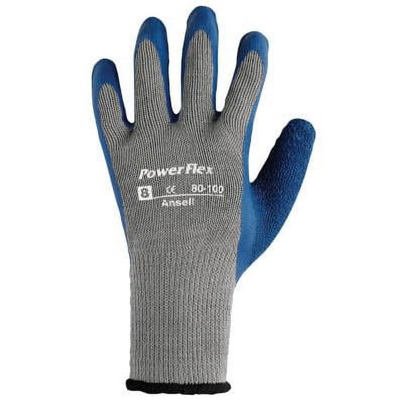 Powerflex Gloves, 8, Blue/Gray | 1 Dozen of 12 Pair