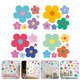 thumbnail image 5 of 1 juego de pegatinas de pared con flores, calcomanías decorativas para pared, calcomanías de pared para dormitorio de niñas, decoración de pared, 5 of 5