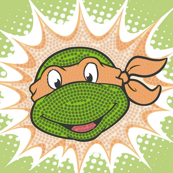 Diamond Dotz TMNT Ninja in Training Cartoon Diamond Painting Kits for Adults - Diamond Art Kits a Relaxing Creative Craft Kit with Dotz Gems 11.02x11.02