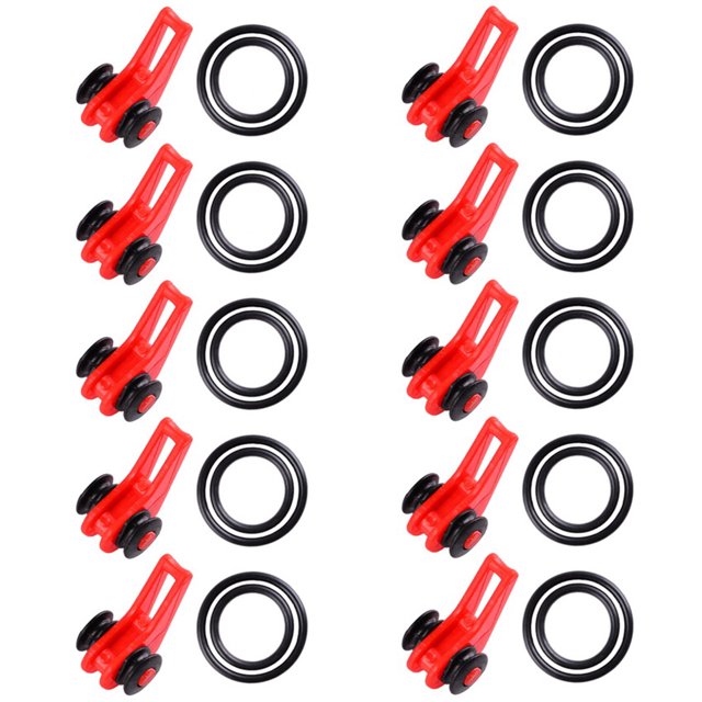 10pcs / lote Pesca de plástico Holder Holder Guardián Accesorios de señuelos JIG Ganchos de seguridad