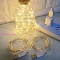 thumbnail image 1 of Lámpara de alambre de cobre Lámpara de alambre de cobre de color USB Decoración del hogar Árbol de Navidad Lámpara de alambre de cobre de color LED Cadena de lámpara de alambre de cobre, 1 of 5
