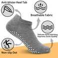 thumbnail image 2 of Yoga Pilates Socks Women, 4 Pairs Non Slip Barre Home Hospital Workout Grip Slipper Socks, 2 of 5