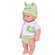 Greensen Haute Simulation vinyle poupée avec vêtements jouet de bain de sommeil nouveau-né, poupée, vinyle poupée