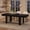 Black, variant on Wood Extendable Table, 63" (86.6") x35.4", for 6-10 People, Sturdy Wooden Frame, for Kitchen, Living Room