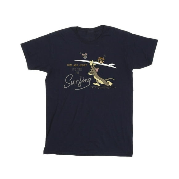 Tom And Jerry T-Shirt pour Hommes « It's Time For Surfing »