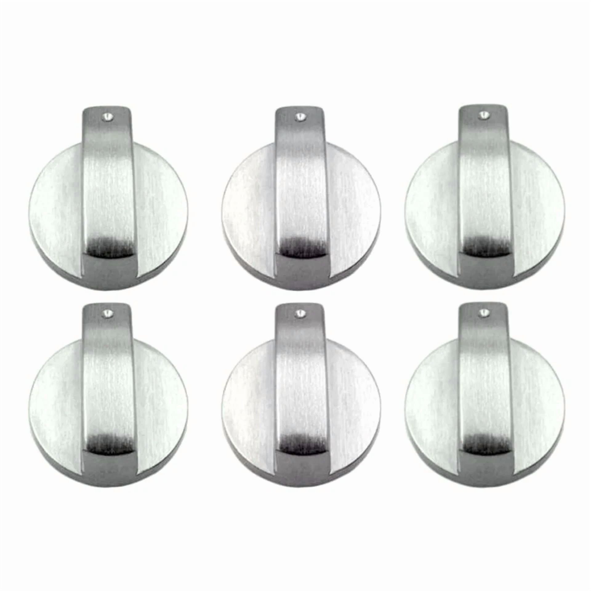 KNACK - High Durability 6Pcs Gas Stove Knobs Cooker Oven Kitchen Control Replace