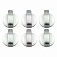 thumbnail image 3 of KNACK - Silver 6Pcs Gas Stove Knobs Cooker Oven Kitchen Control Metal Replace, 3 of 6