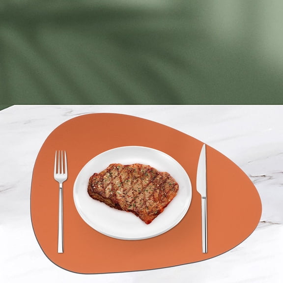 NICERIO Placemat for Table Heat Resistant Insulation Dish Mat PU 1Set